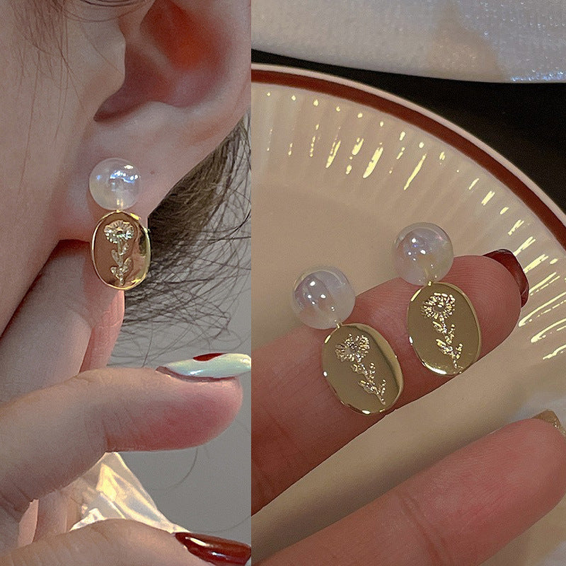 Pendientes de plata de perlas al por mayor
